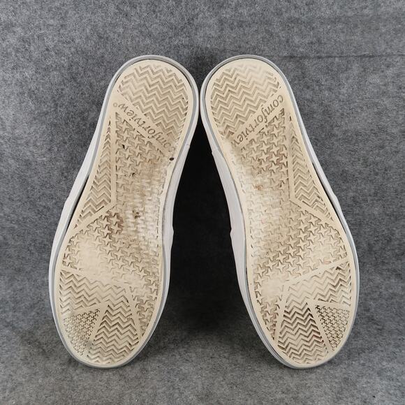 Comfortview Shoes Womens 11 Fashion Sneakers Casual Trainer Black Heel Zip Flat - Picture 9 of 10